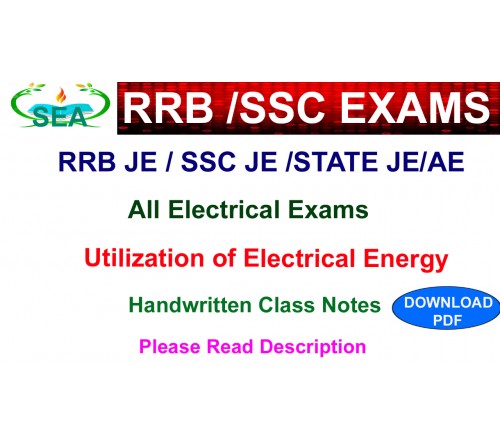 UTILIZATION NOTES FOR RRB JE/SSC JE/STATE JE/AE  PDF 